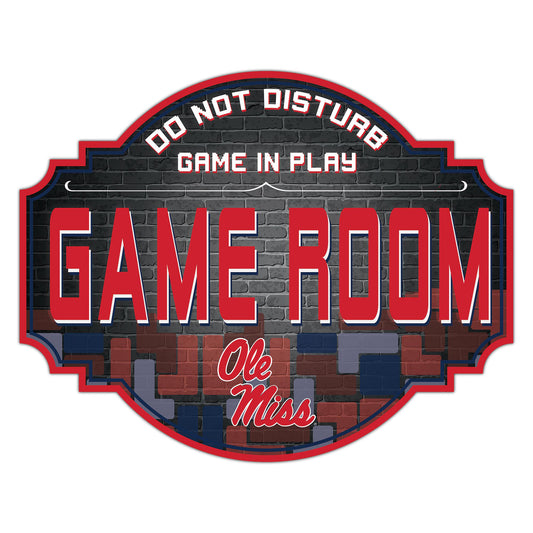 Ole Miss Rebels 12'' Game Room Tavern Sign