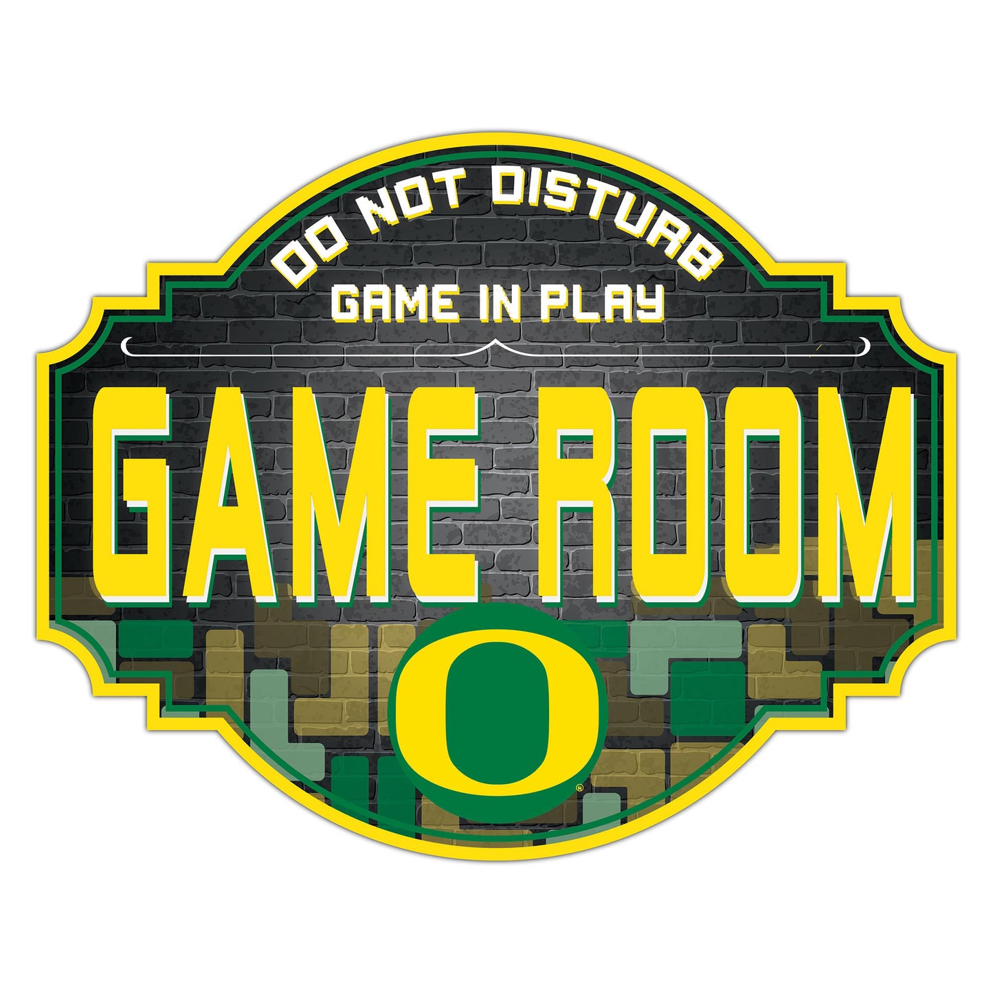 Oregon Ducks 12'' Game Room Tavern Sign