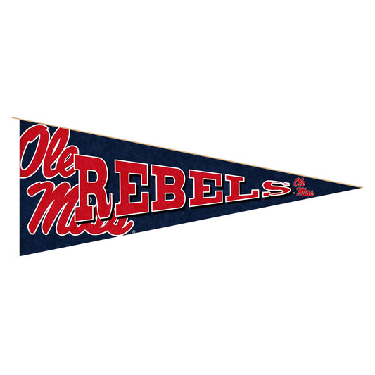 Ole Miss Rebels 24'' Wood Pennant