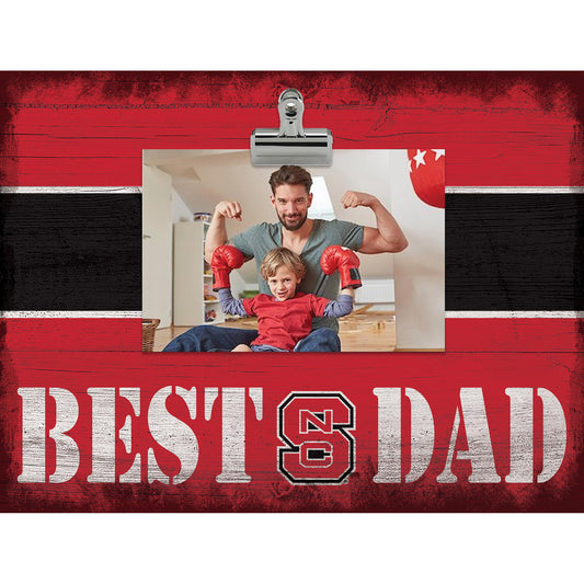 NC State Wolfpack 10'' x 10'' Best Dad Clip Frame