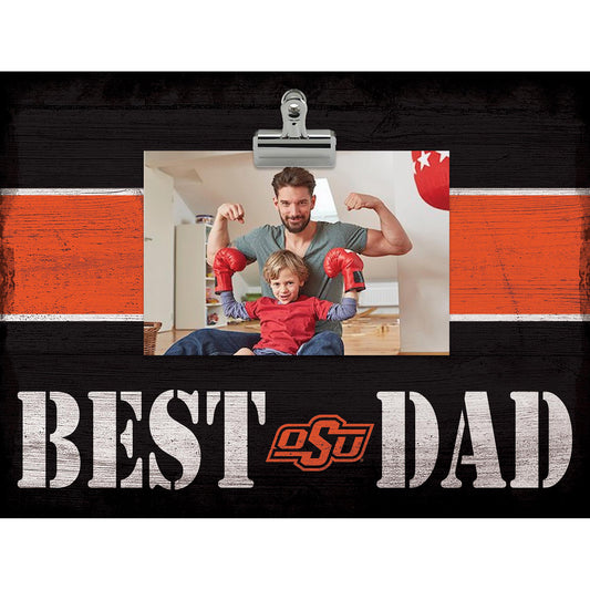 Oklahoma State Cowboys 10'' x 10'' Best Dad Clip Frame