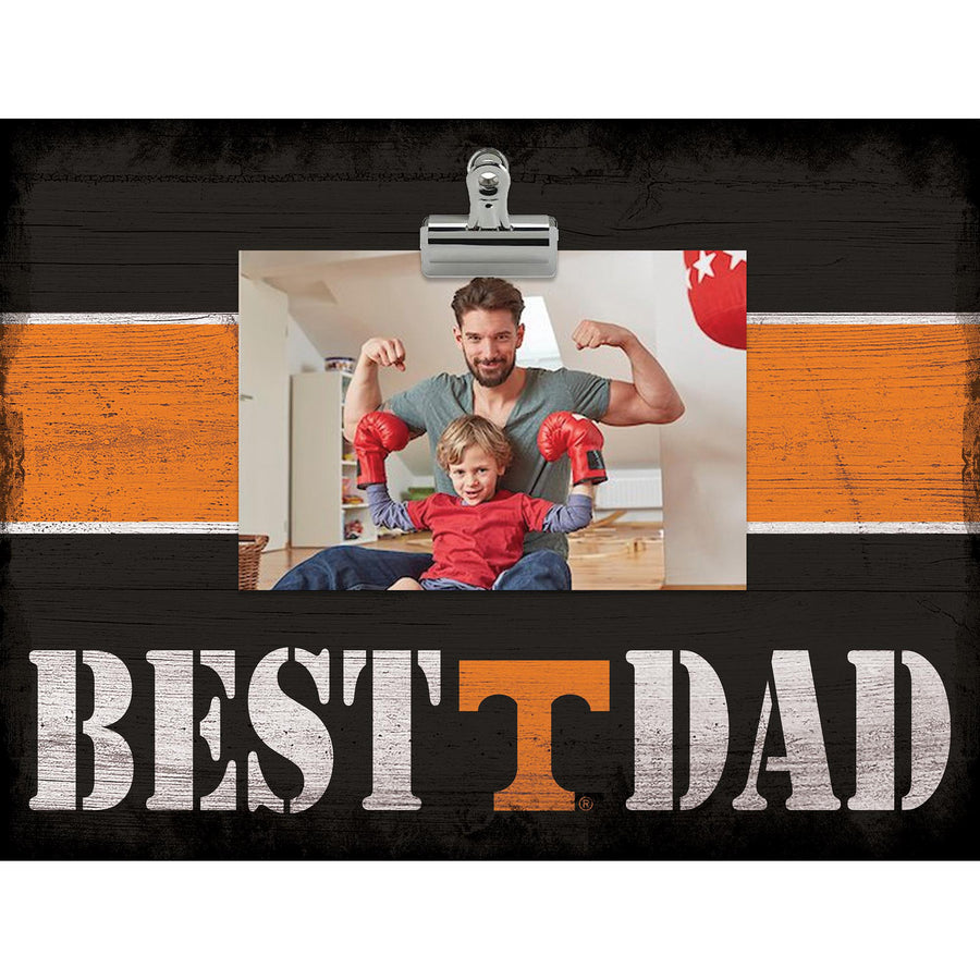Tennessee Volunteers 10'' x 10'' Best Dad Clip Frame