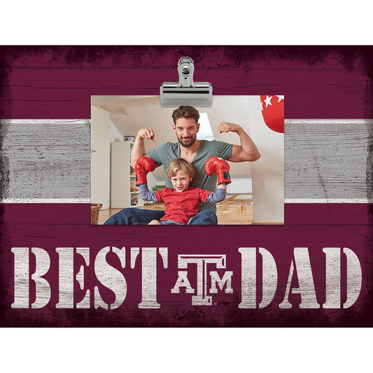 Texas A&M Aggies 10'' x 10'' Best Dad Clip Frame