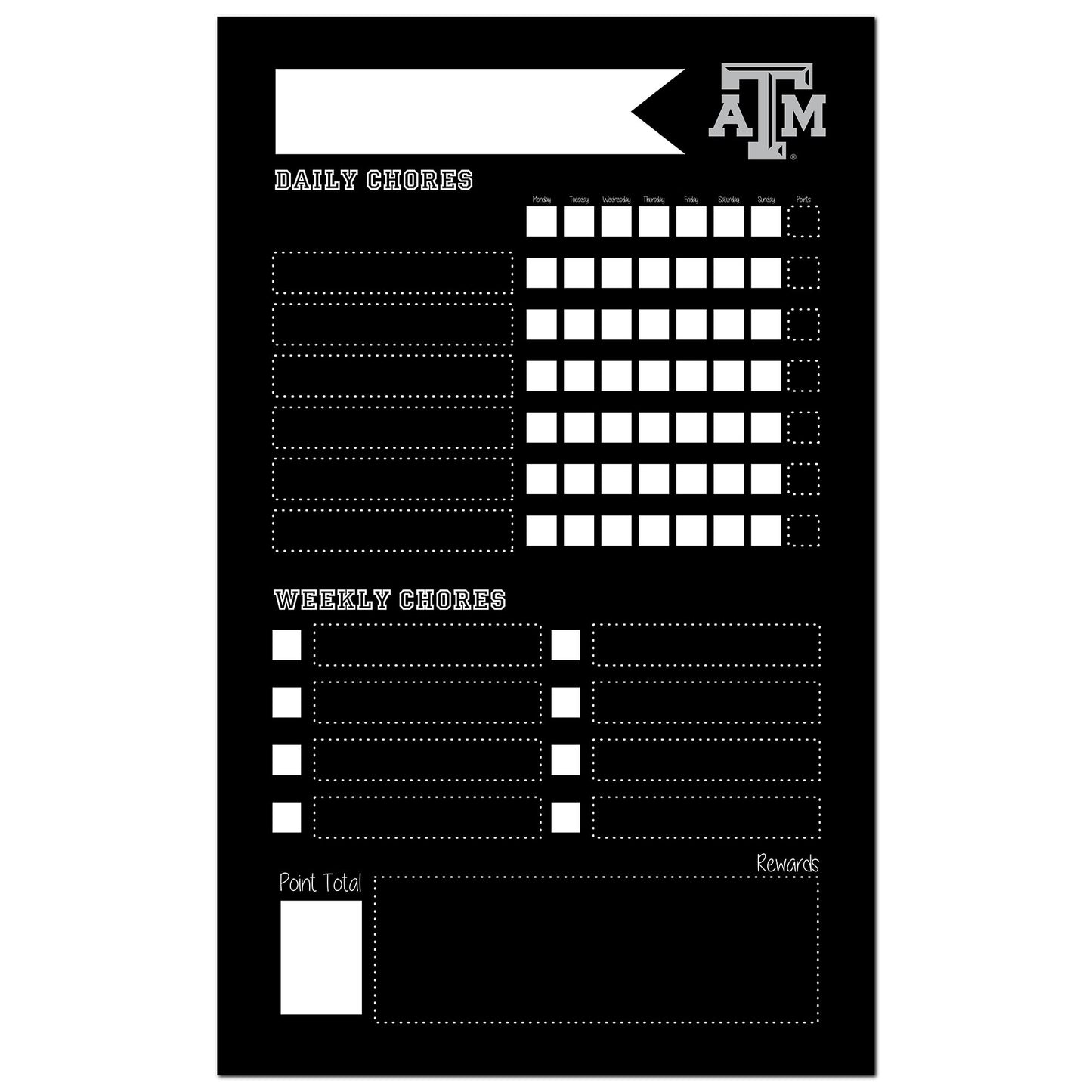 Texas A&M Aggies 11'' x 19'' Chore Chalkboard