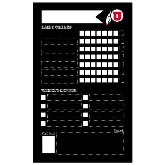 Utah Utes 11'' x 19'' Chore Chalkboard