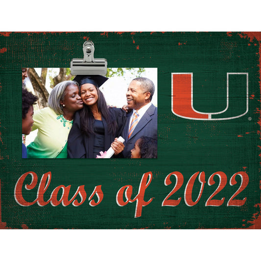 Miami Hurricanes 10'' x 10'' Class Of 2022 Clip Frame