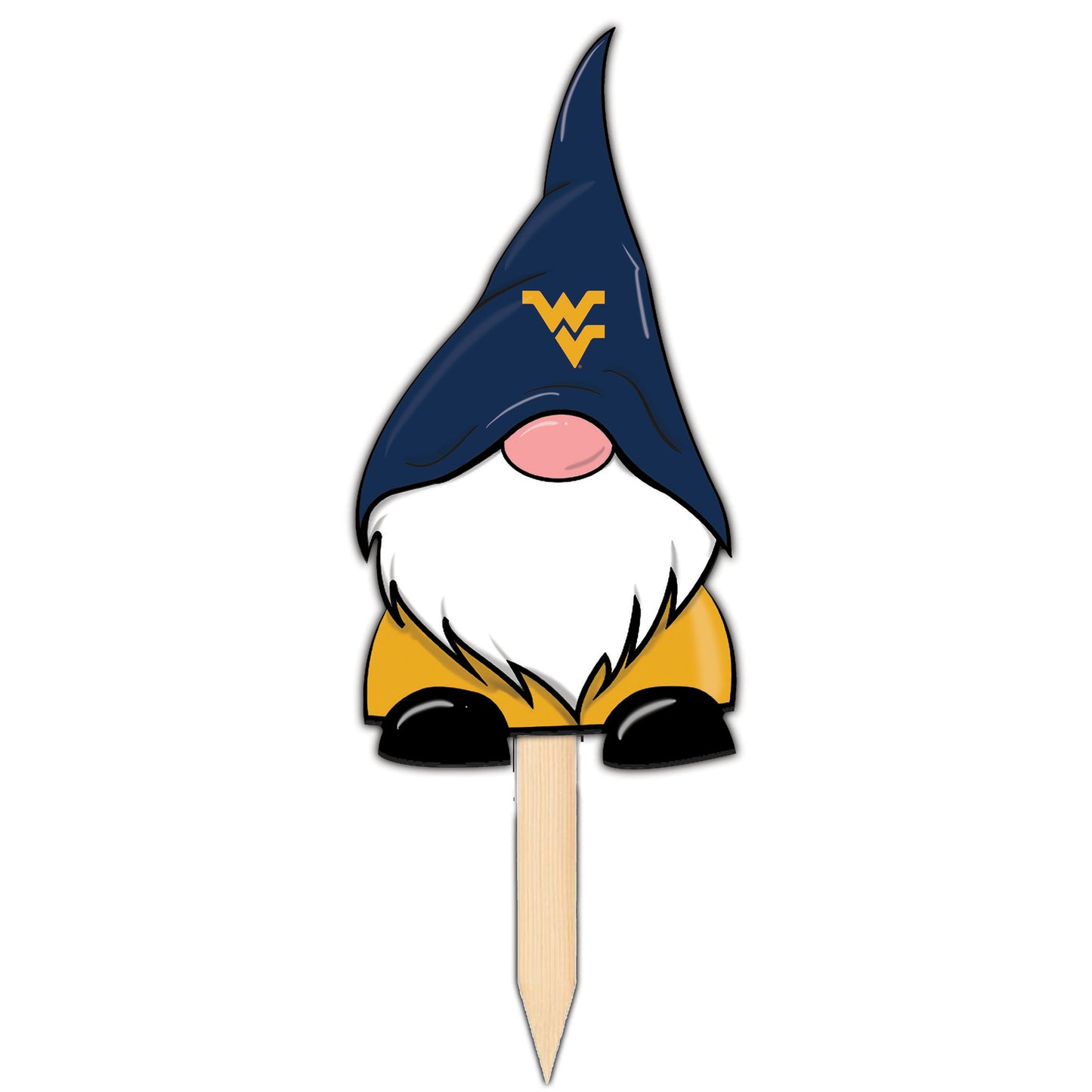 West Virginia Mountaineers Gnome Yard Stake