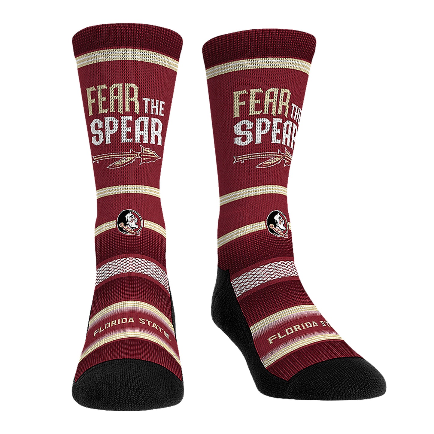 Rock Em Socks Florida State Seminoles Team Slogan Crew Socks