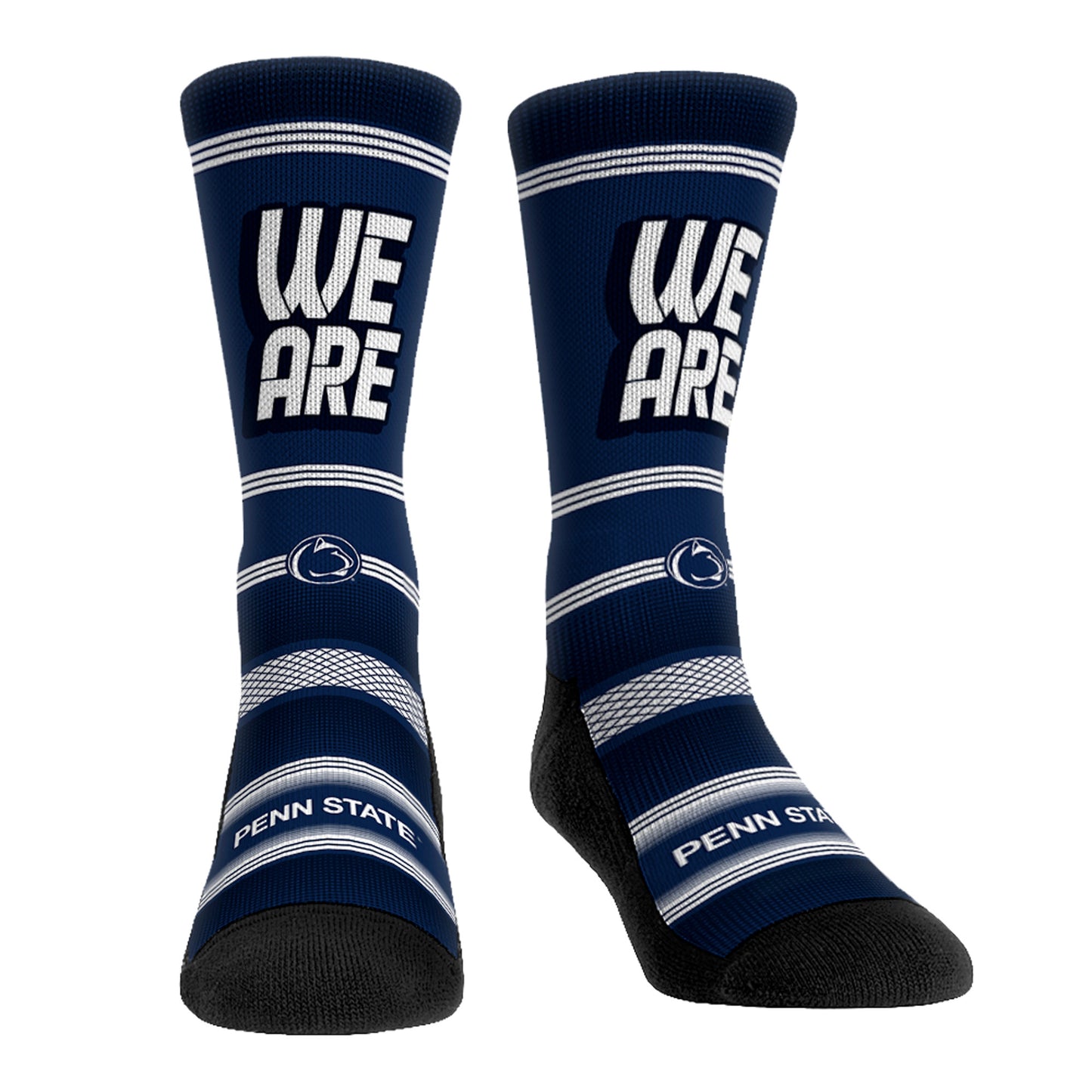 Rock Em Socks Penn State Nittany Lions Team Slogan Crew Socks