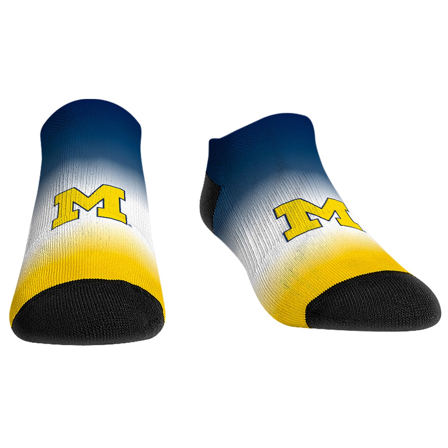 Rock Em Socks Michigan Wolverines Dip-Dye Ankle Socks