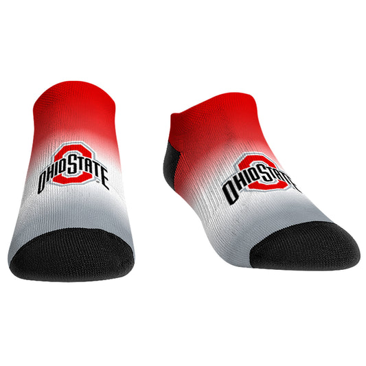 Rock Em Socks Ohio State Buckeyes Dip-Dye Ankle Socks