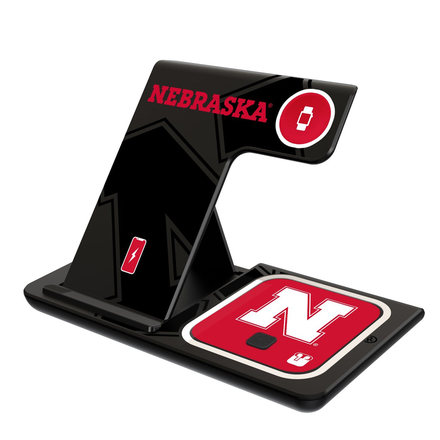 Keyscaper Nebraska Huskers 3-In-1 Wireless Charger