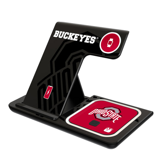 Keyscaper Ohio State Buckeyes 3-In-1 Wireless Charger