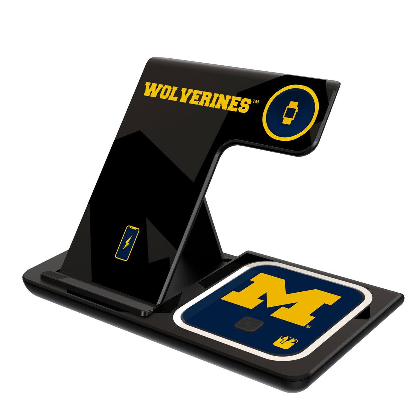 Keyscaper Michigan Wolverines 3-In-1 Wireless Charger