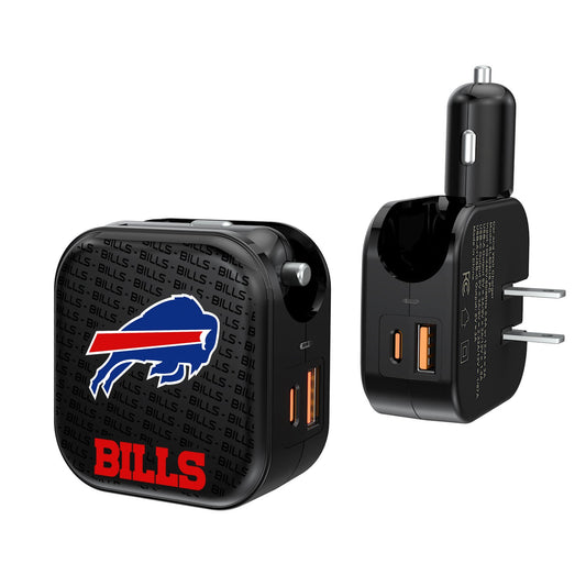 Buffalo Bills Dual Port USB Car & Home Charger