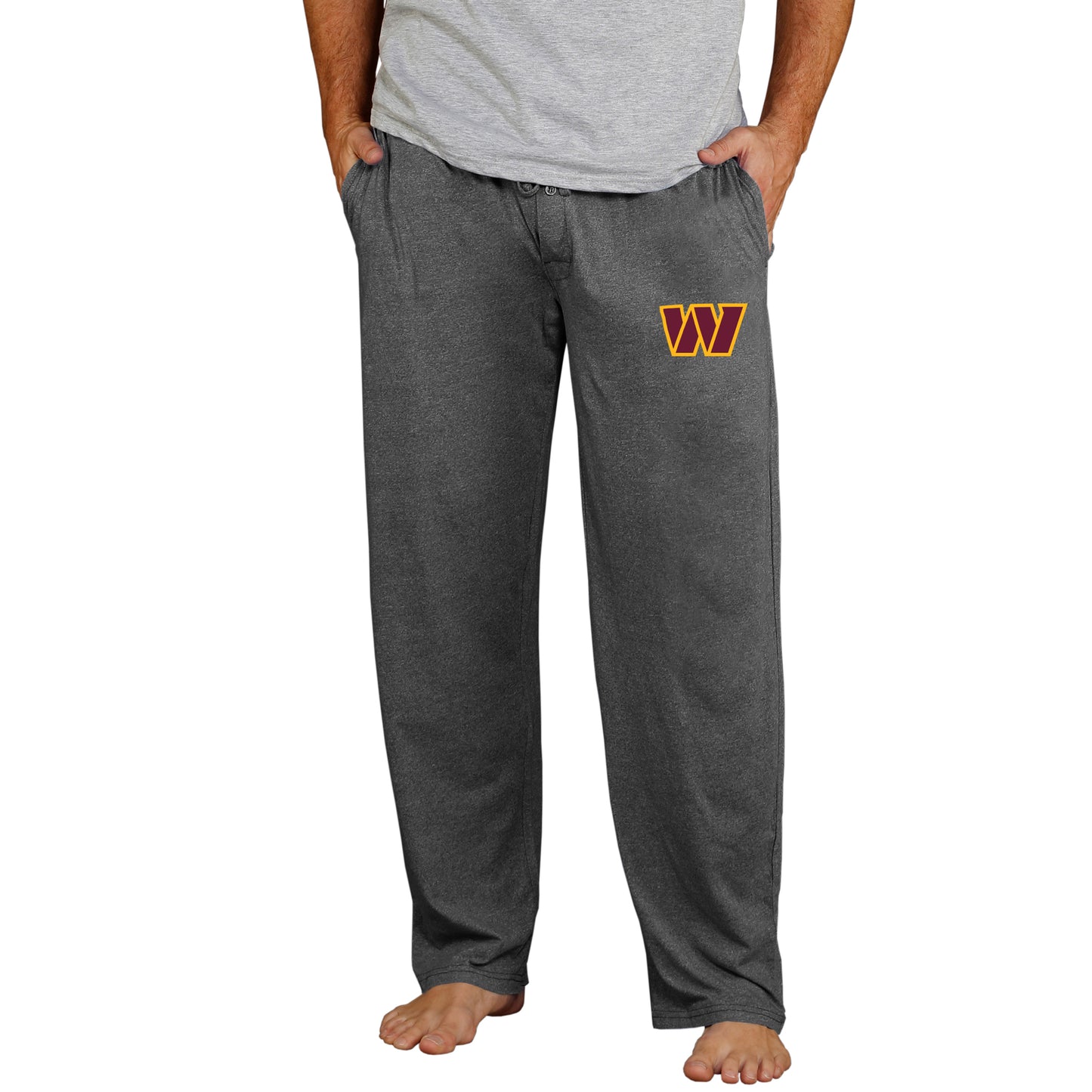 Men's Concepts Sport Charcoal Washington Commanders Lightweight Quest Knit Sleep Pants