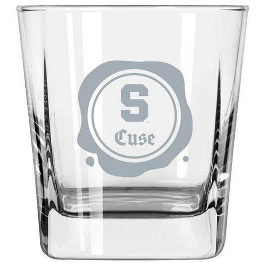 Syracuse Orange 14oz. Frost Stamp Old Fashioned Glass