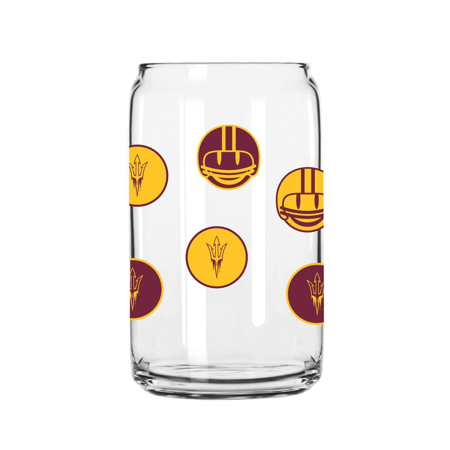 Arizona State Sun Devils 16oz. Smiley Can Glass