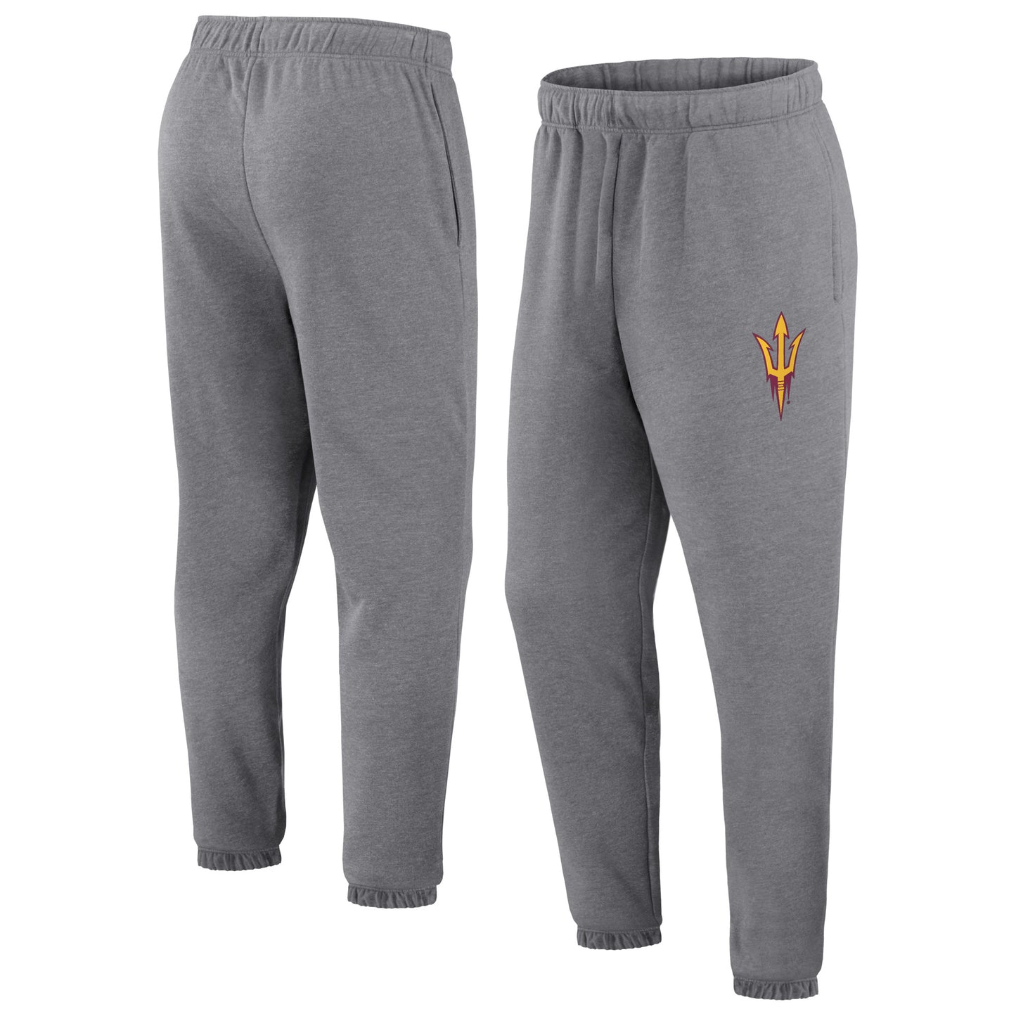 Men's Heather Gray Arizona State Sun Devils Primary Pocket Jogger Pants