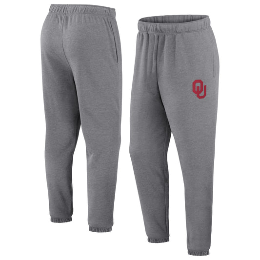 Men's Heather Gray Oklahoma Sooners Primary Pocket Jogger Pants