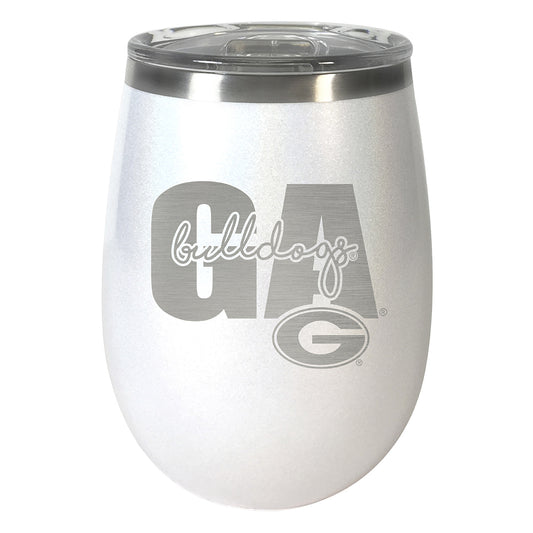 Georgia Bulldogs 10oz. Opal Wine Tumbler