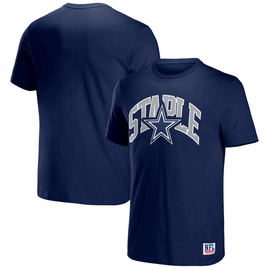 Men's NFL x Staple Navy Dallas Cowboys Logo Lockup T-Shirt