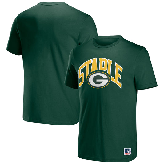 Men's NFL x Staple Hunter Green Green Bay Packers Logo Lockup T-Shirt