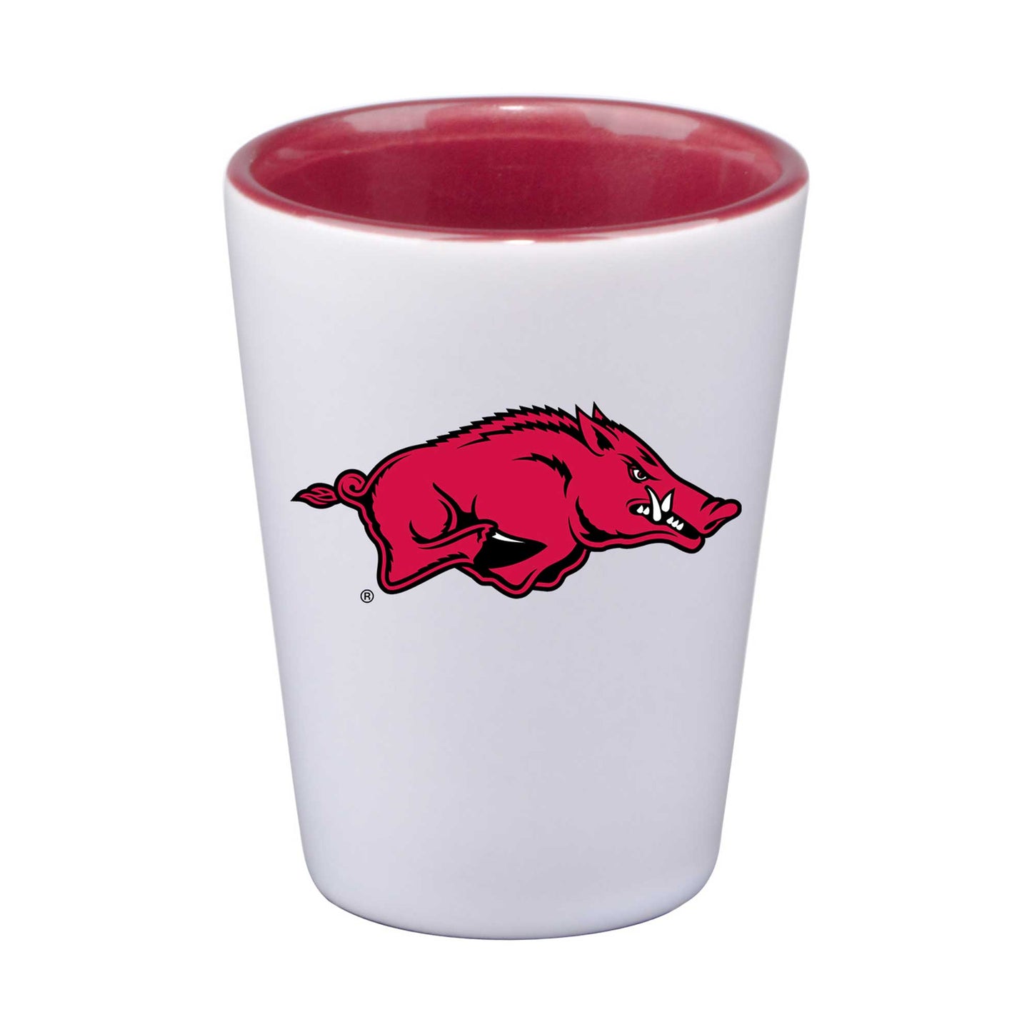 Arkansas Razorbacks 2oz. Inner Color Shot Glass