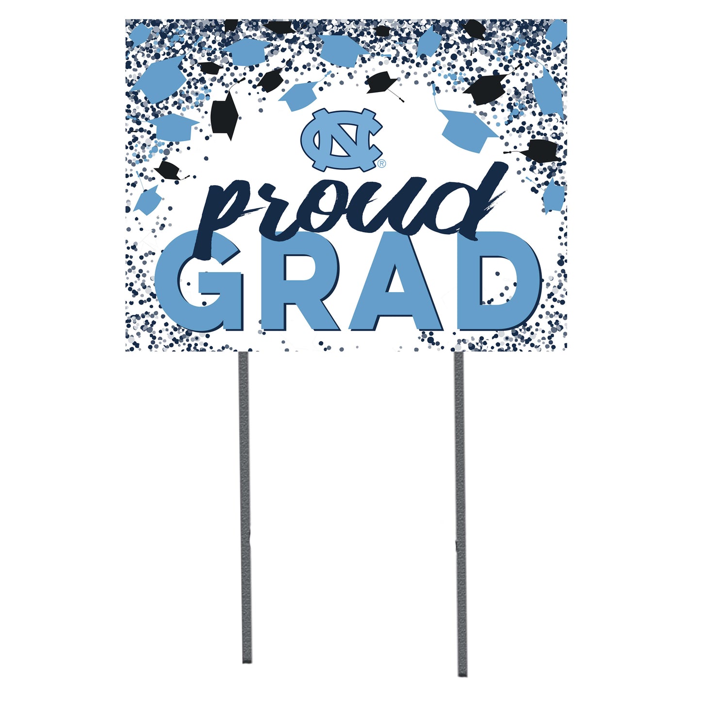 North Carolina Tar Heels 18'' x 24'' Grad Yard Sign