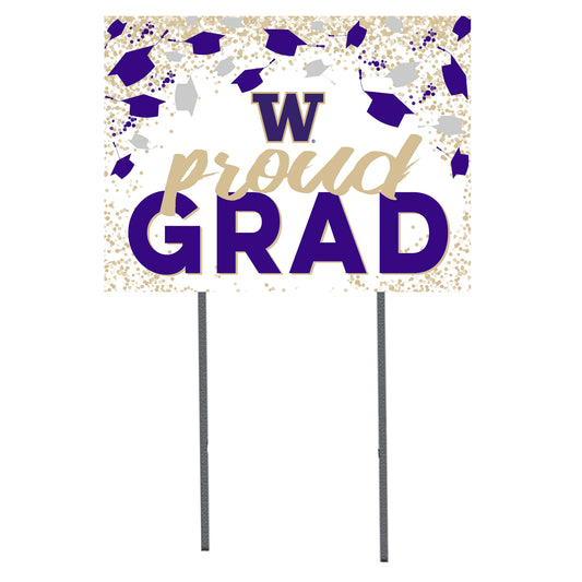 Washington Huskies 18'' x 24'' Grad Yard Sign