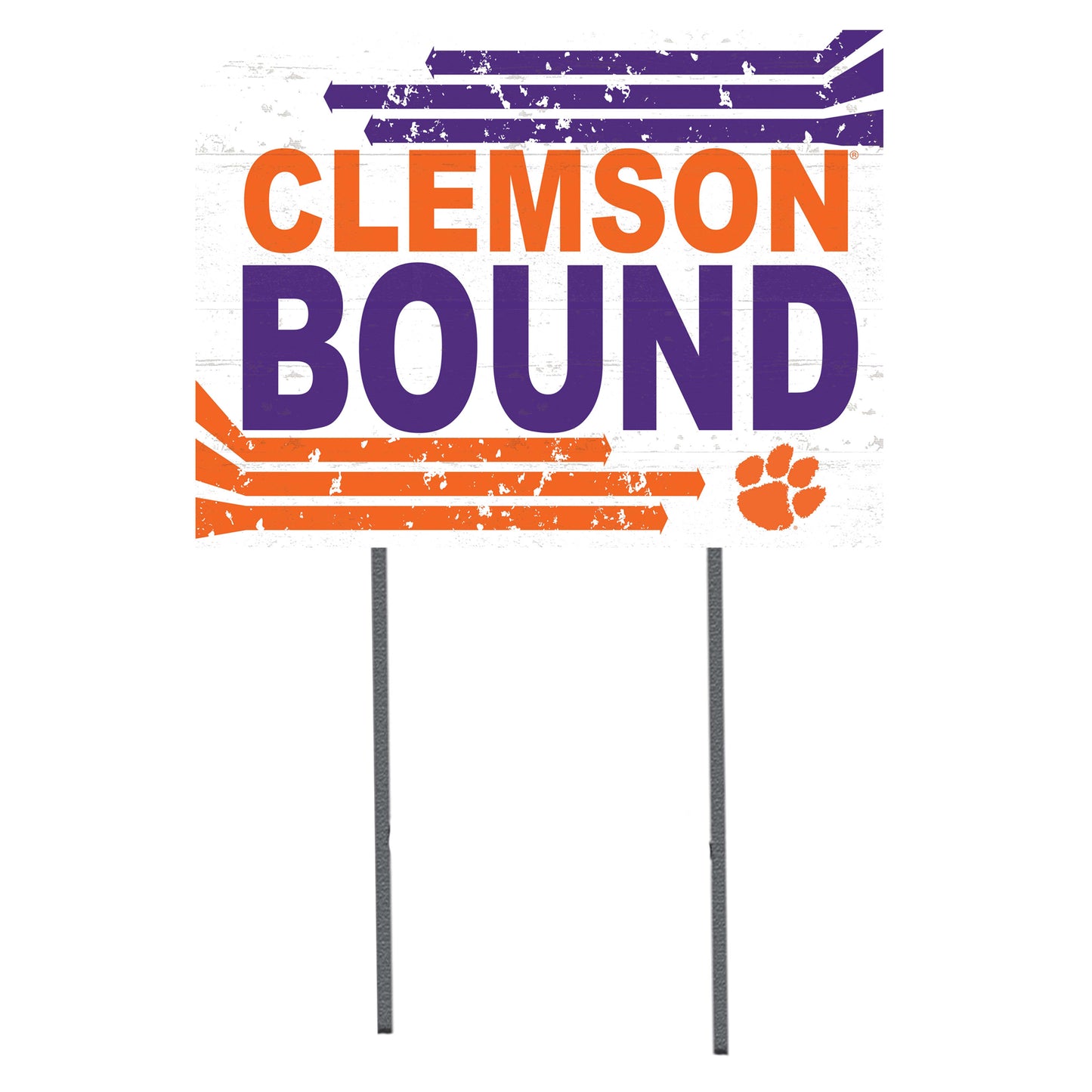 Clemson Tigers 18'' x 24'' Bound Yard Sign