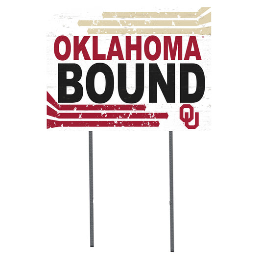 Oklahoma Sooners 18'' x 24'' Bound Yard Sign