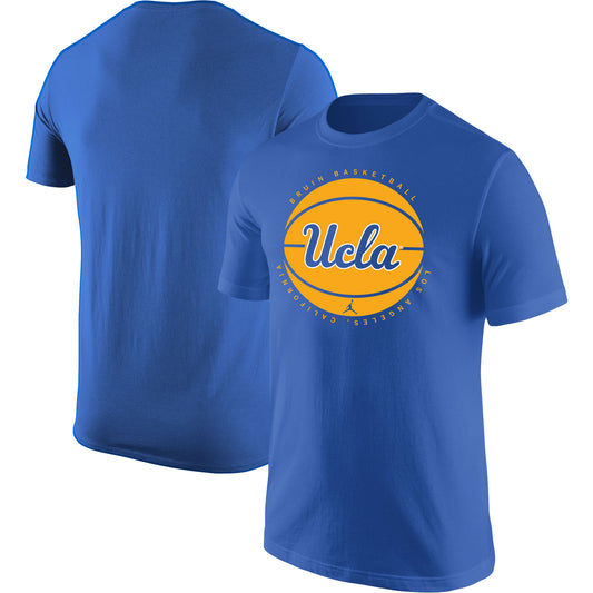 Men's Jordan Brand Blue UCLA Bruins Basketball Logo T-Shirt