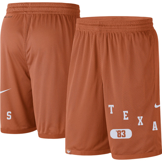 Men's Nike Texas Orange Texas Longhorns Wordmark Performance Shorts