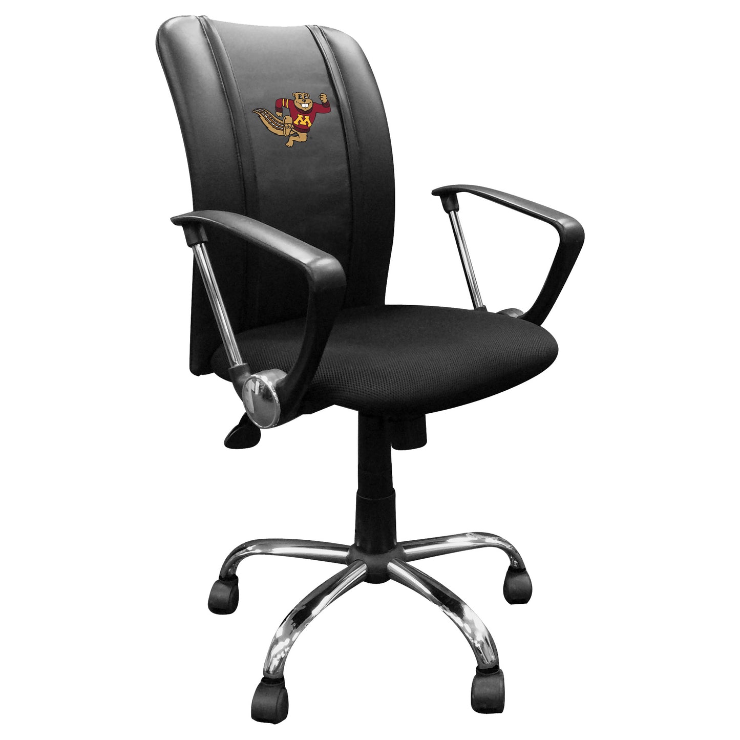 Black Minnesota Golden Gophers Logo Curve Task Chair