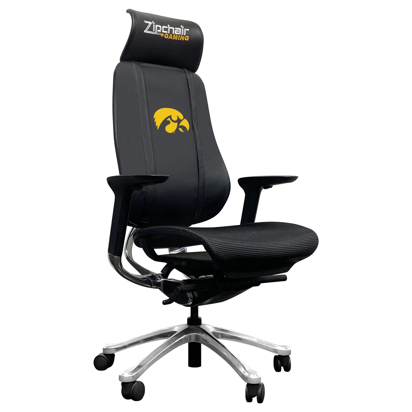 Black Iowa Hawkeyes PhantomX Gaming Chair