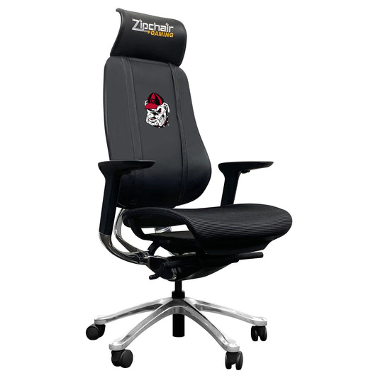 Black Georgia Bulldogs Logo PhantomX Gaming Chair