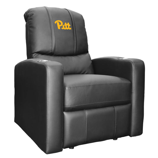 Black Pitt Panthers Logo Stealth Manual Recliner