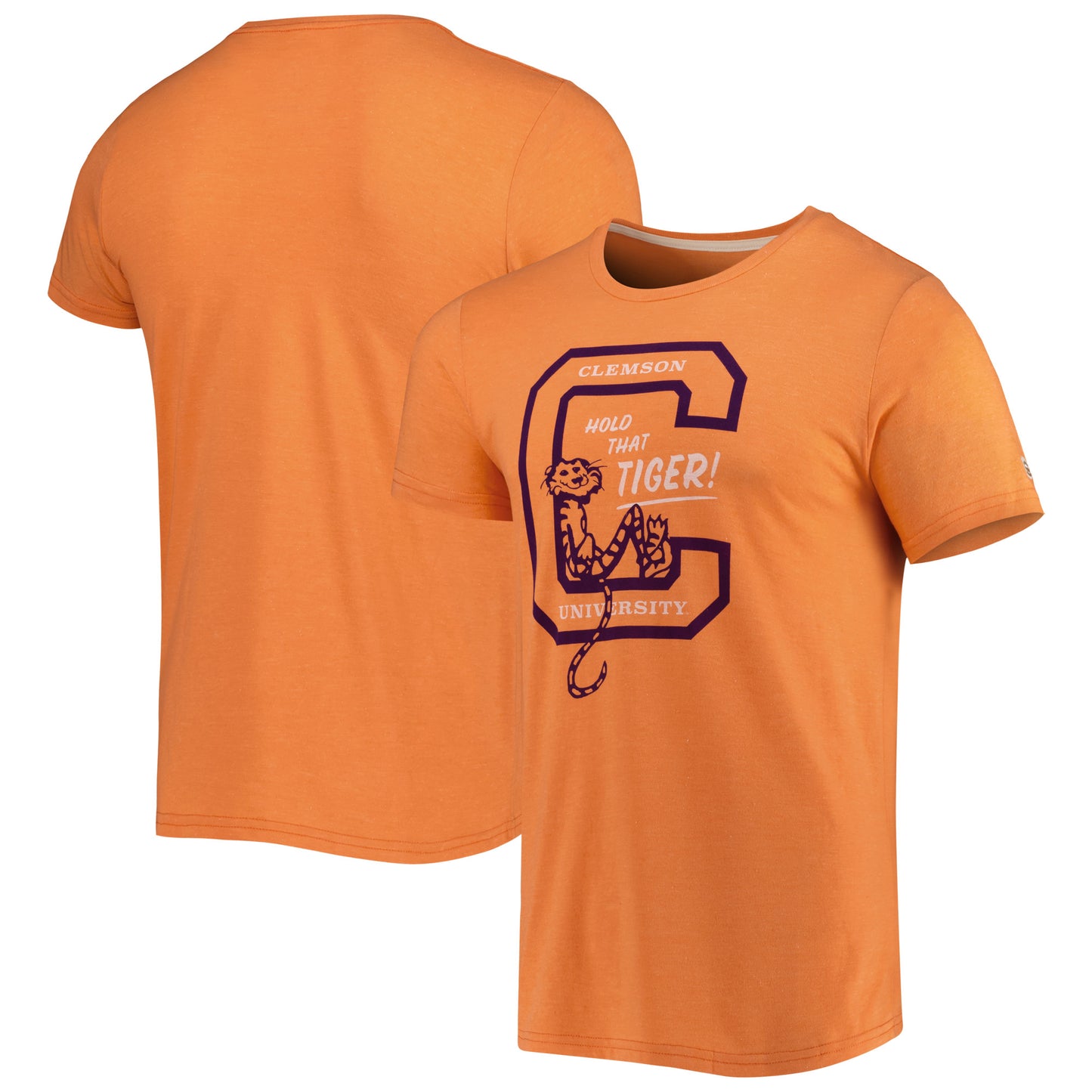 Men's Homefield Heathered Orange Clemson Tigers Hold That Vintage T-Shirt