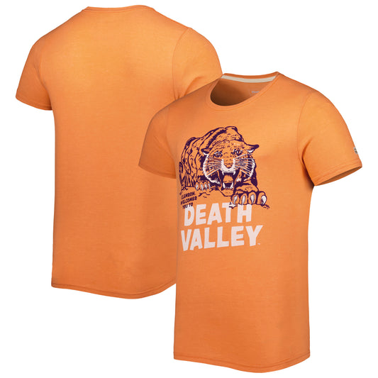 Men's Homefield Heathered Orange Clemson Tigers Death Valley Vintage T-Shirt