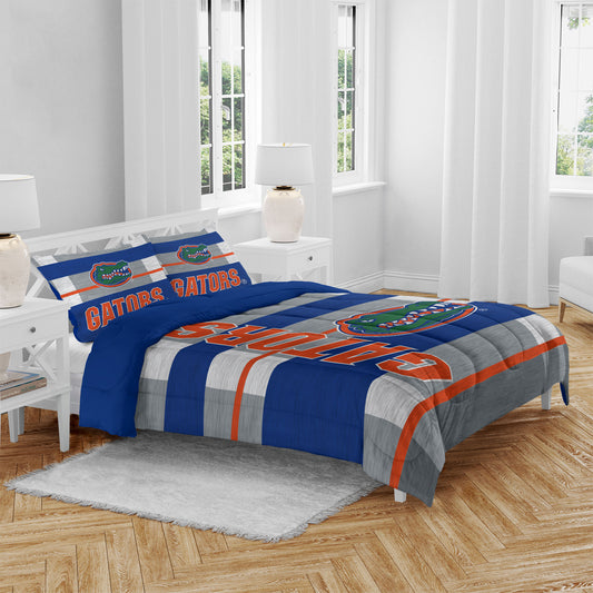 Florida Gators Heathered Stripe 3-Piece Full/Queen Bed Set