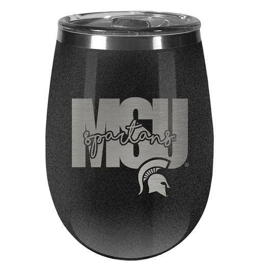 Michigan State Spartans 10oz. Onyx Wine Tumbler