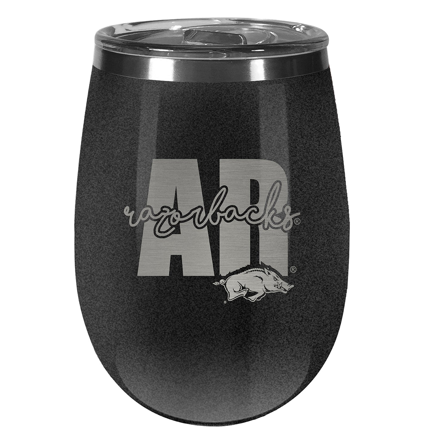 Arkansas Razorbacks 10oz. Onyx Wine Tumbler