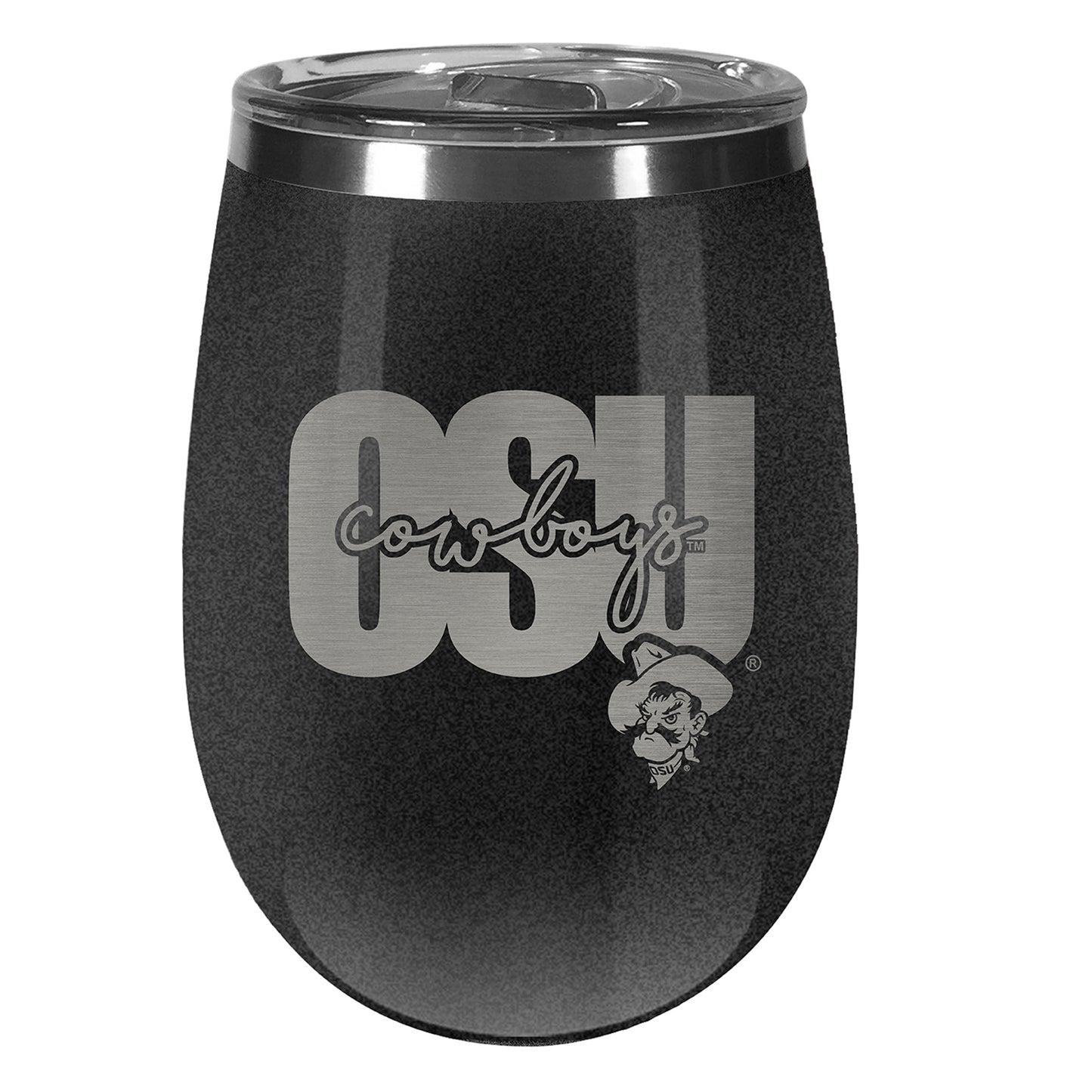 Oklahoma State Cowboys 10oz. Onyx Wine Tumbler