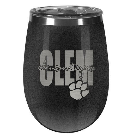 Clemson Tigers 10oz. Onyx Wine Tumbler