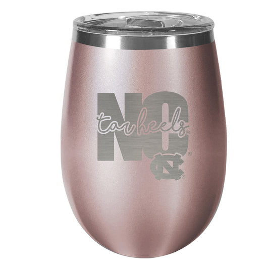 North Carolina Tar Heels 10oz. Rose Gold Wine Tumbler