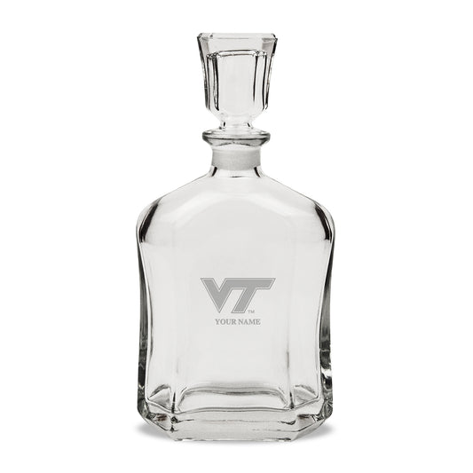 Virginia Tech Hokies Personalized 23.75oz. Crystal Whiskey Decanter