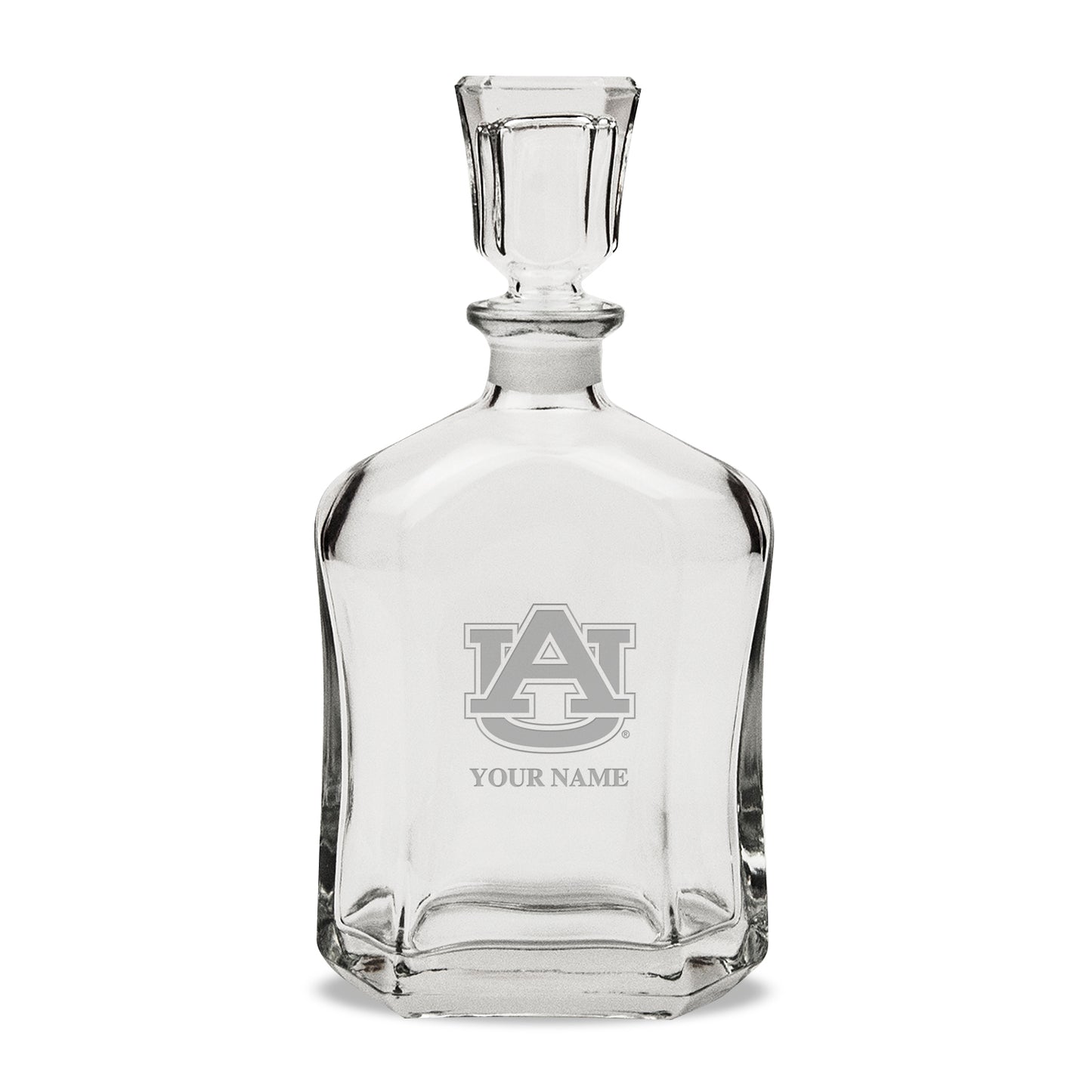 Auburn Tigers Personalized 23.75oz. Crystal Whiskey Decanter