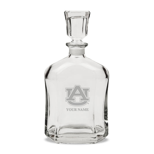 Auburn Tigers Personalized 23.75oz. Crystal Whiskey Decanter