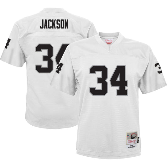 Youth Mitchell & Ness Bo Jackson White Las Vegas Raiders 1988 Retired Player Legacy Jersey